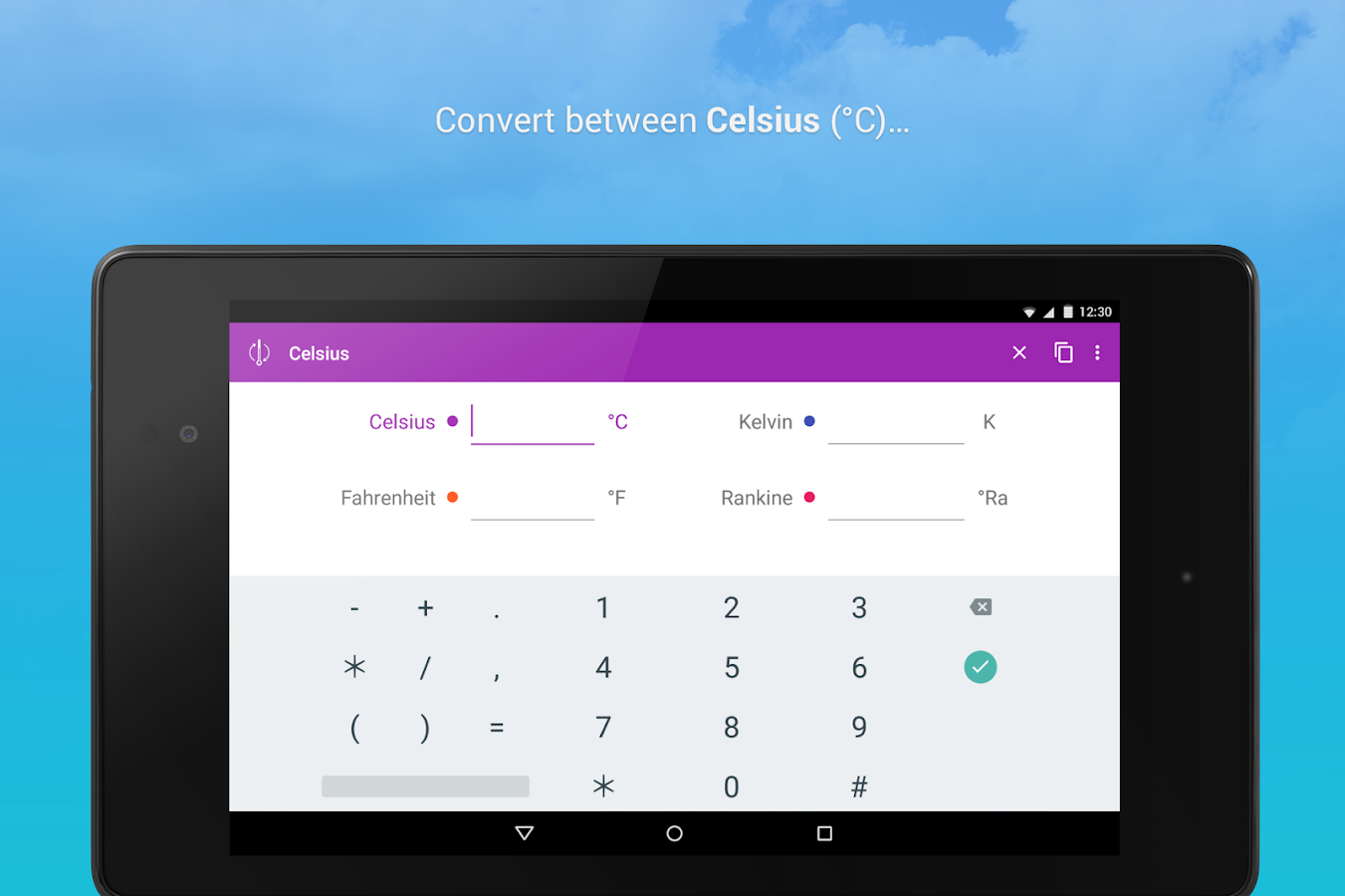 Temperature metric converter android apps on google play