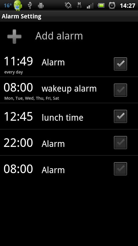 ALARM WORLD QLOCK LWP RubyRed Screen 3