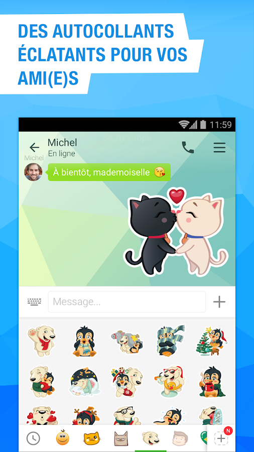  vidéo chat et sms – Capture d'écran 