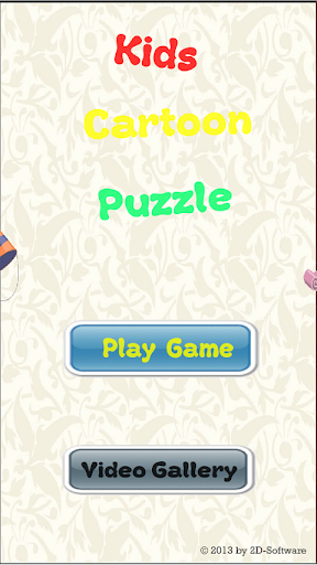 Kids Cartoon Puzzle Demo 2D