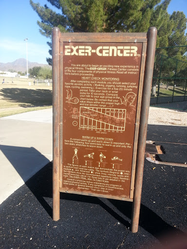 Exer-Center Sign at  Tennis Park