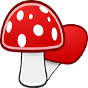 Mushrooming mobile app icon