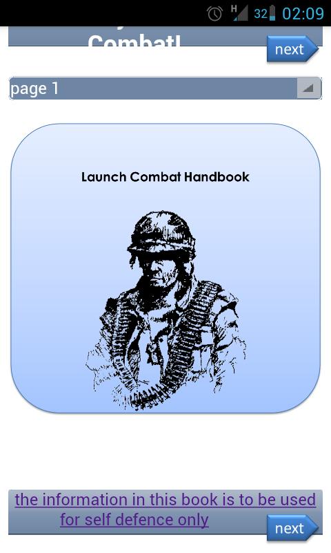 Android application Military Hand Combat screenshort