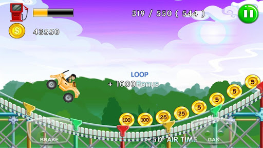 Hill climb racing car