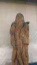 Carved Wizard Sculpture