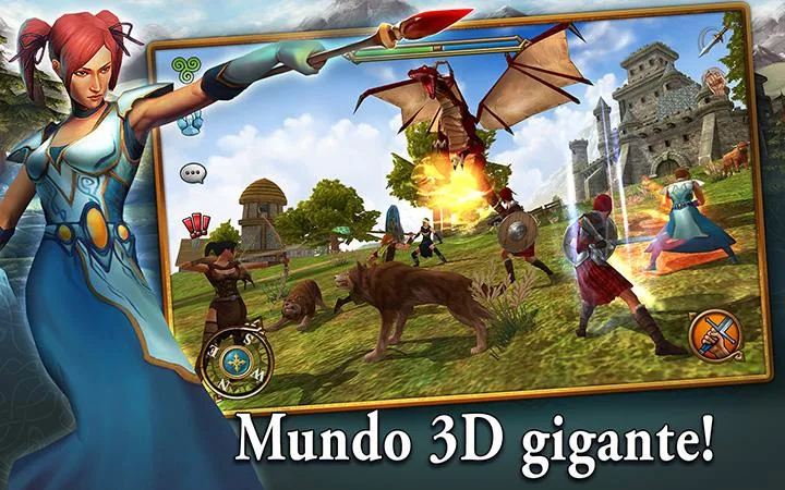   3D MMO Celtic Heroes: captura de tela 