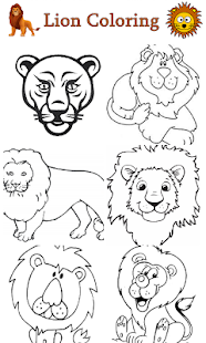 Lion Coloring For Kids