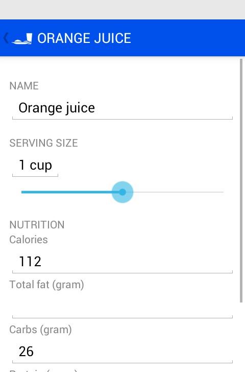 Food Journal Screen 2