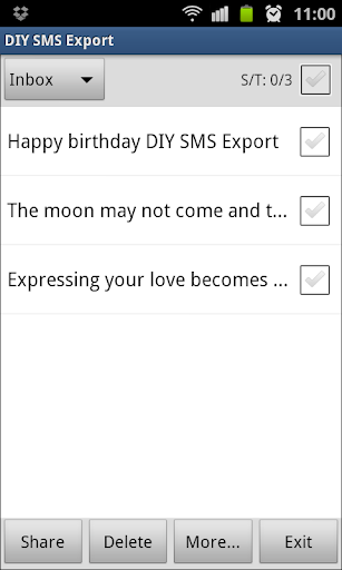 DIY SMS Export
