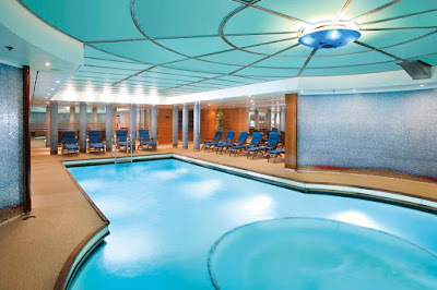 The Pompeii Spa pool, on deck 6 of Costa Victoria.