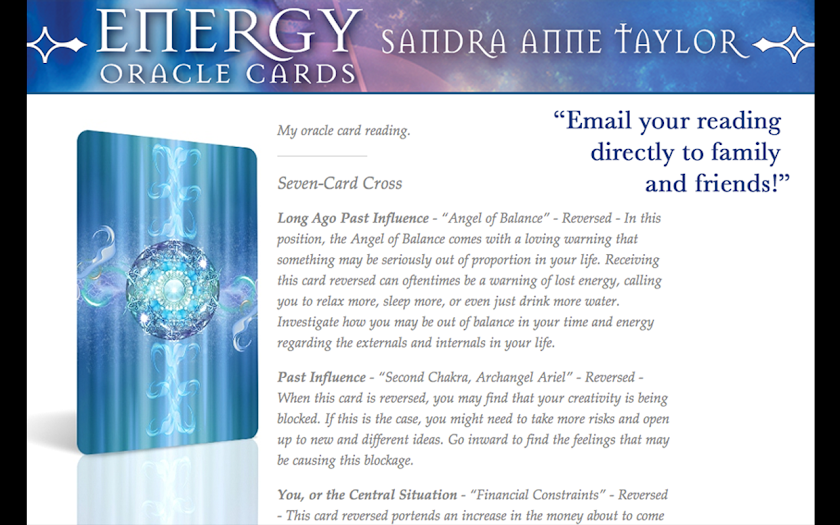 Energy Oracle Cards Screen 3