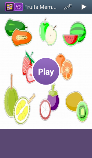 Free Fruits Memory Fun Game