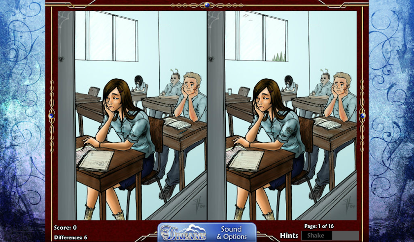 Dreams - Find the Difference Screen 1