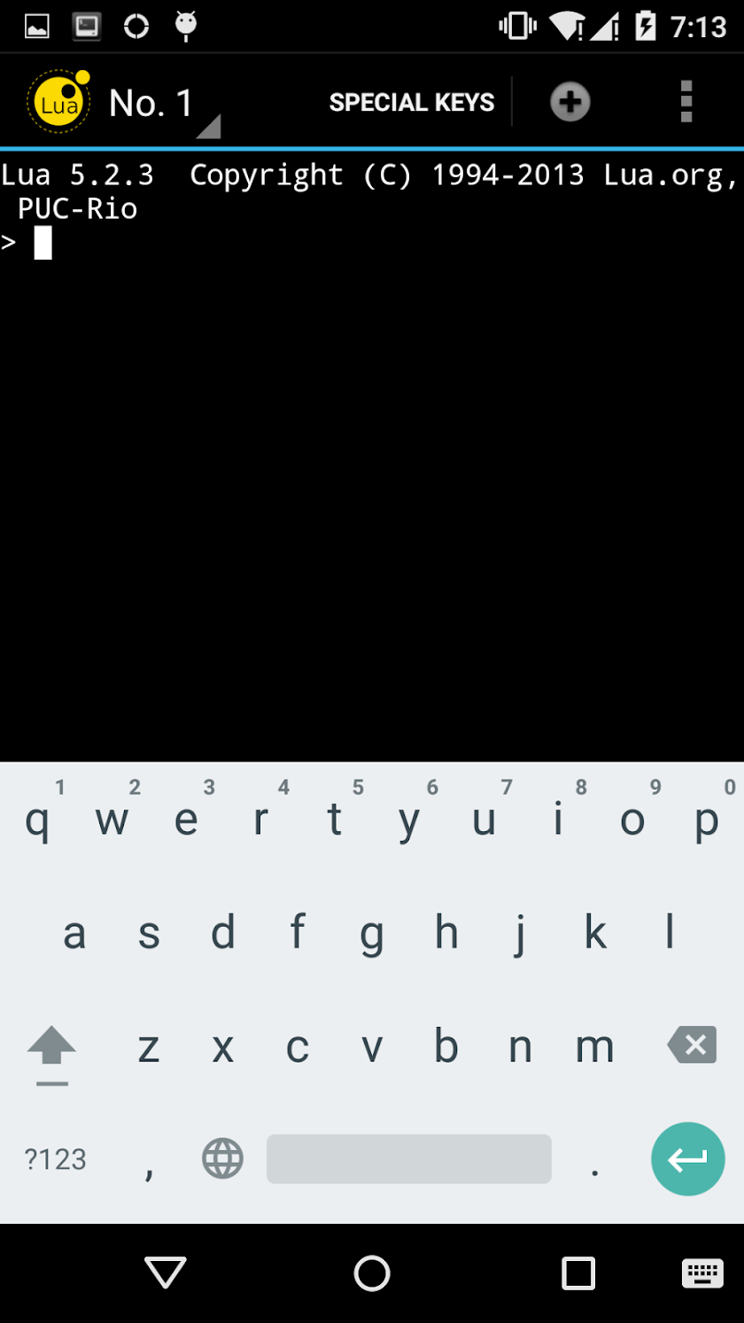 QLua - Lua on Android ( Pro ) Screen 2