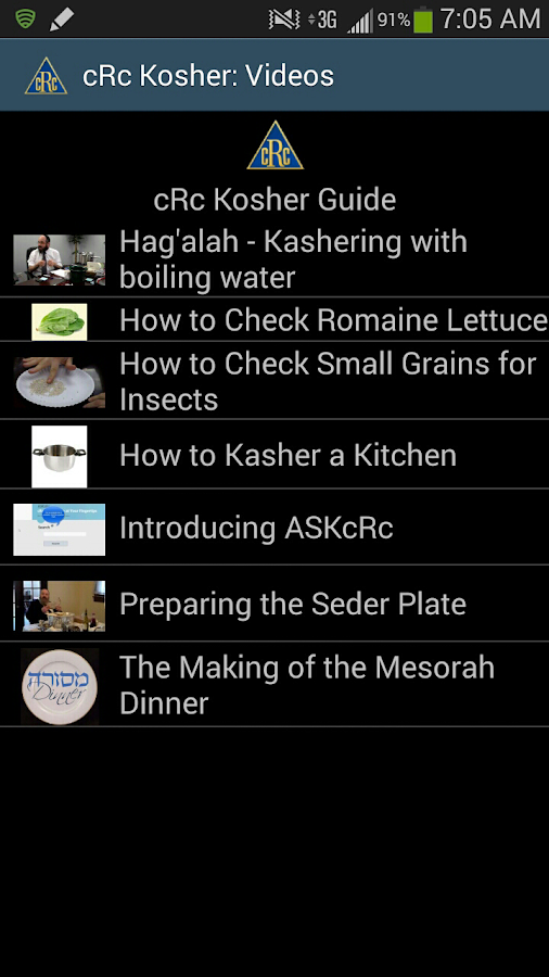 cRc Kosher Guide Android Apps on Google Play