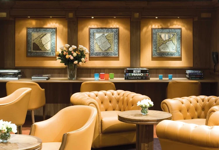 Like the rest of MSC Musica, the Library is stylishly upscale. 