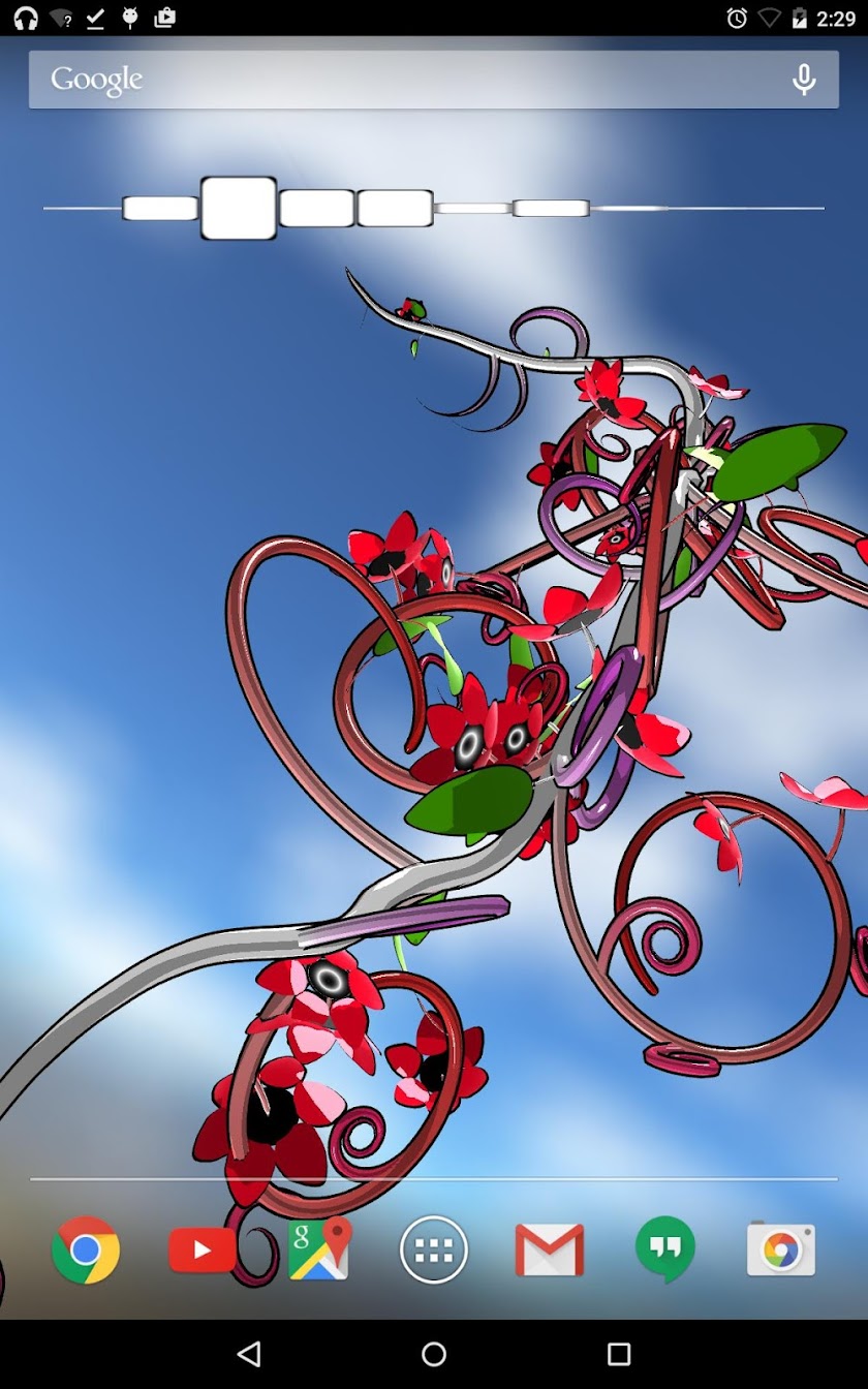 Jungle of Flowers 3D LWP Screen 2