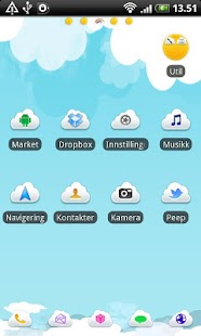 Summer Sky GO Launcher Theme