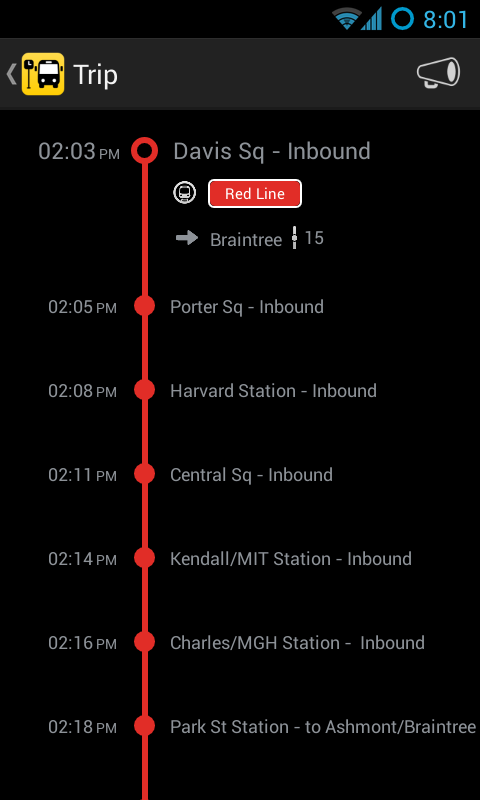 Wheres My Bus (by StopanGo) Screen 2