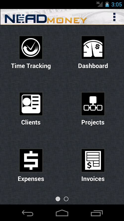 Android application Nead Money Pro for FreshBooks screenshort