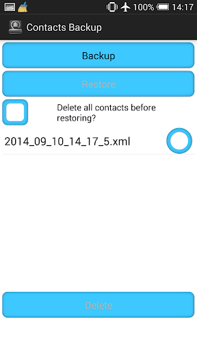 Contacts Backup