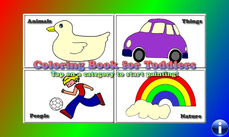 Android application Coloring Book for Toddlers screenshort