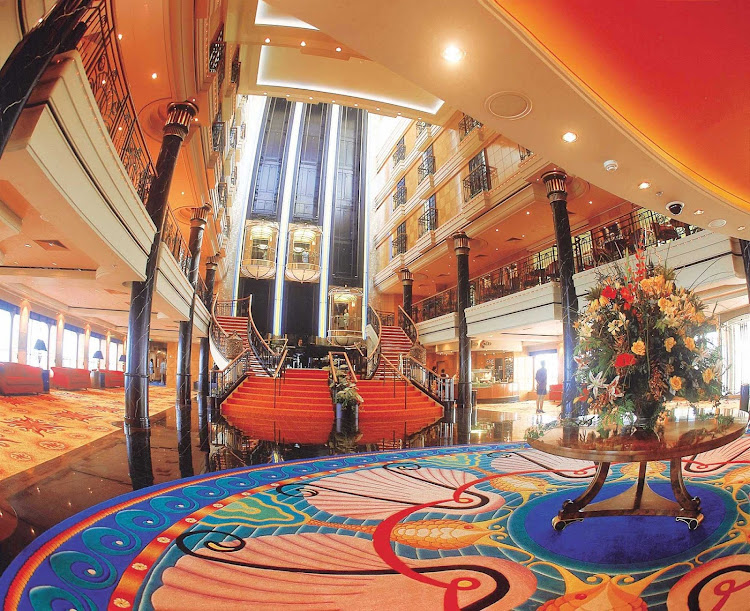 Norwegian Spirit's luxurious multi-deck Grand Centrum is a great place to meet new people.