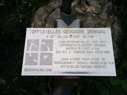 Erster Geocache Österreichs
