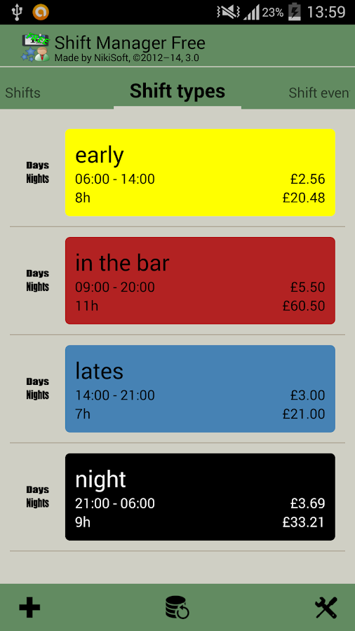 Shift Manager Free Android Apps Auf Google Play