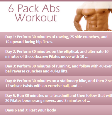 6 Pack Abs Workout