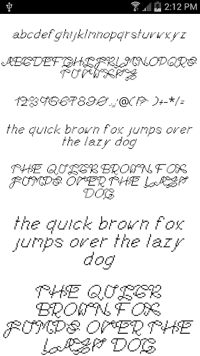 Fonts for FlipFont 13