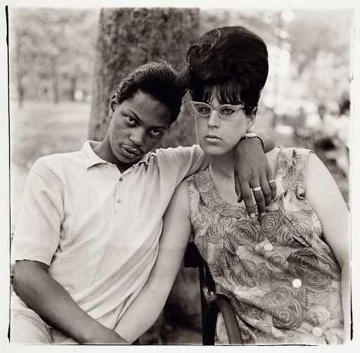 A Young Man with his Pregnant Wife in Washington Square Park, N.Y.C.