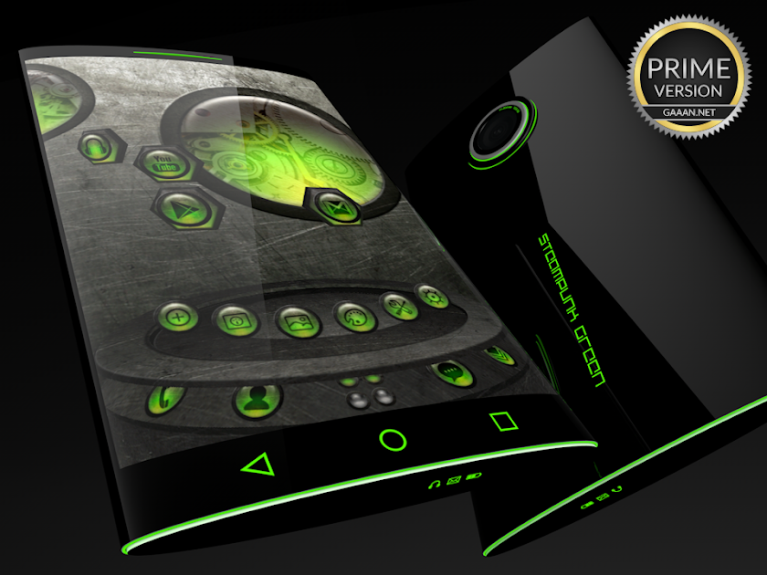 Steampunk Green - Next Theme Screen 2