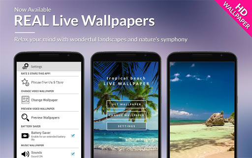 Tropical Beach Live Wallpaper