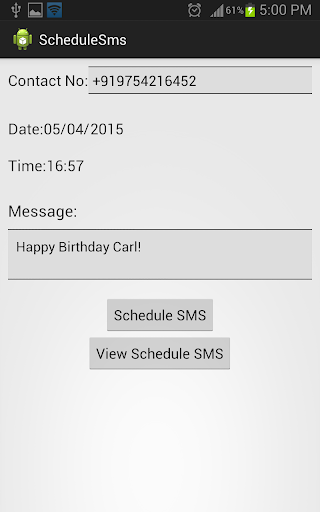 SMS Scheduler