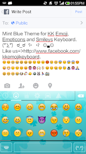 Mint Blue - Emoji Keyboard