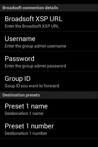 Group Control for Broadsoft Screen 2