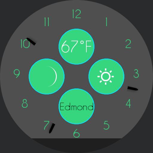 Turquoise Watchface Moto 360