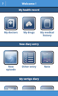 Android application Vertigo &amp; Dizziness Manager screenshot