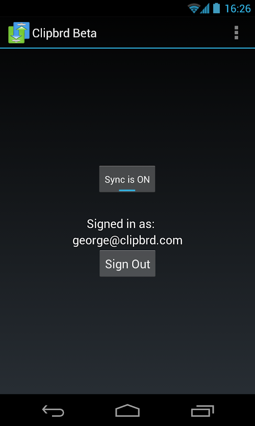 Android application Clipbrd Beta screenshort