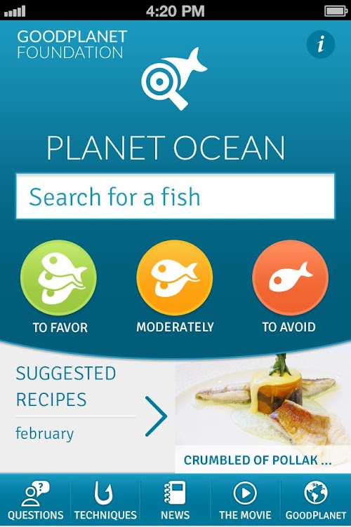 Android application Planet Ocean screenshort