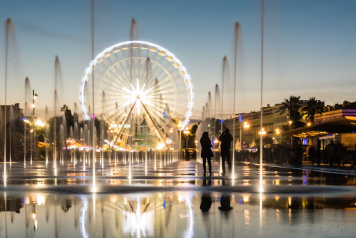 The Promenade du Paillon in Nice, France.