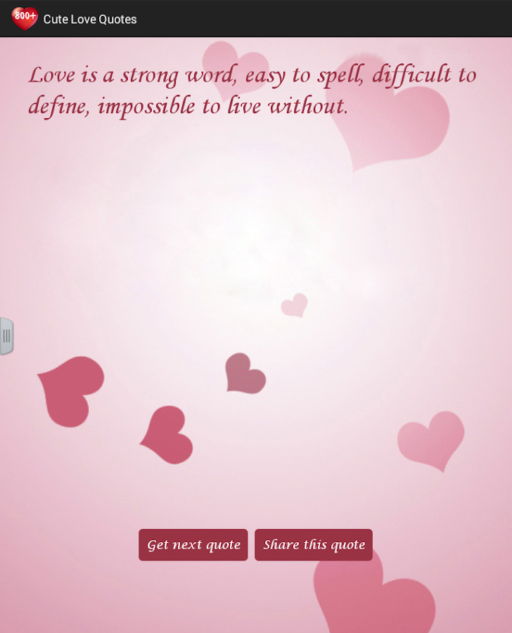 Cute Love Quotes - screenshot
