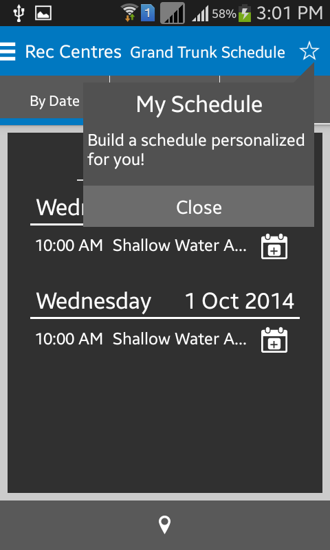    Edmonton Recreation Centres- screenshot  