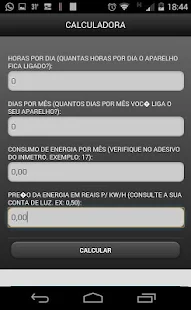   Cálculo de consumo de energia- screenshot thumbnail   