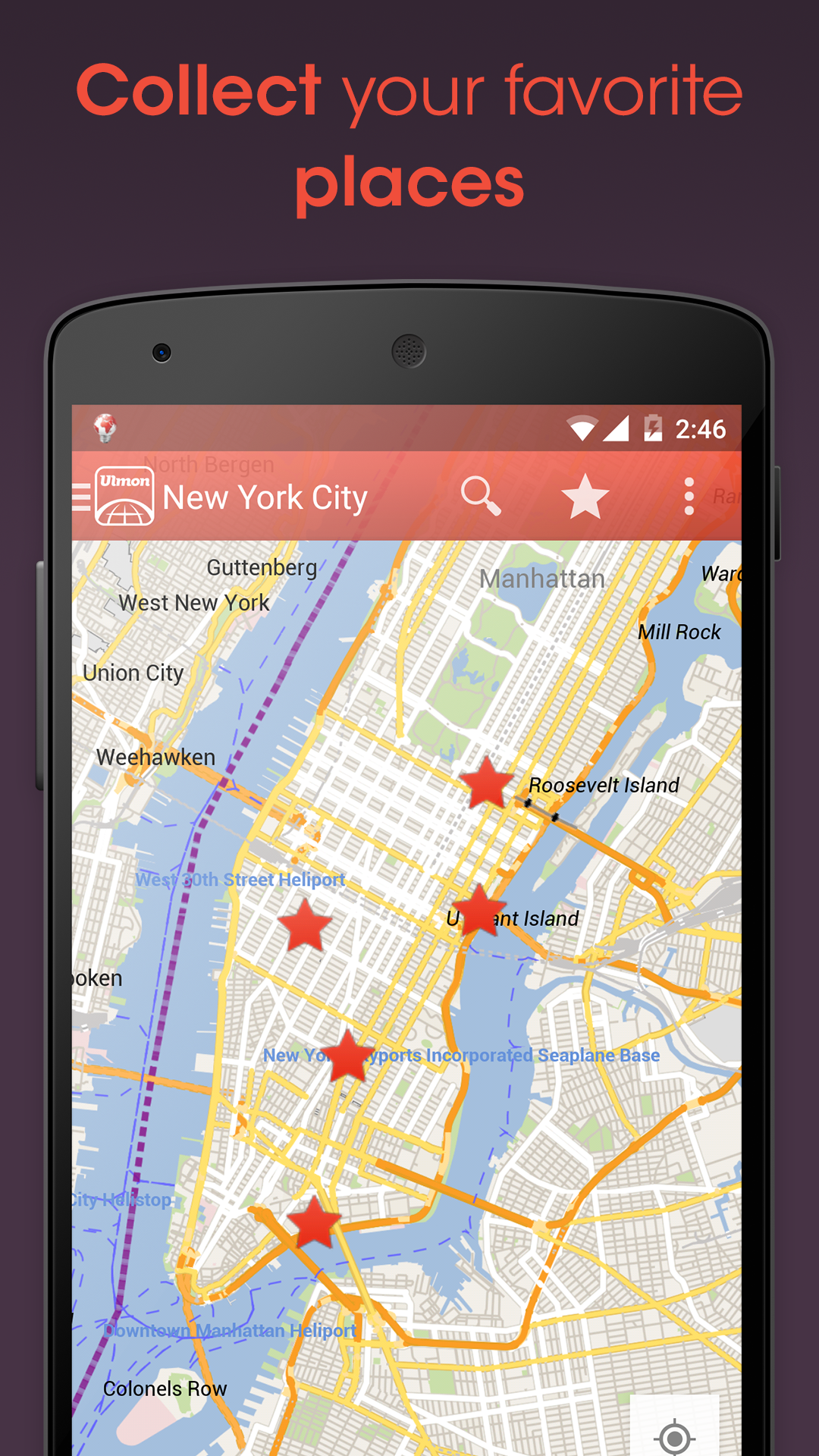 Android application City Maps 2Go Pro Offline Maps screenshort