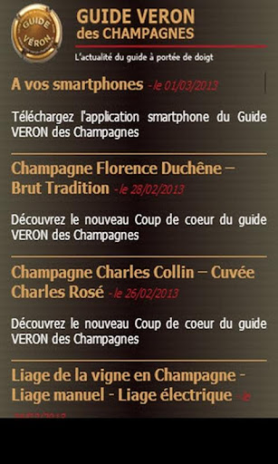 Guide VERON des Champagnes