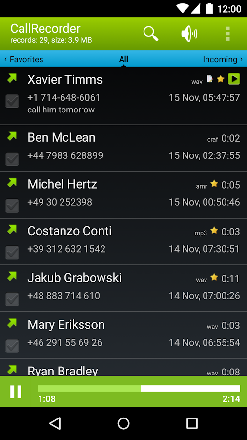 Call Recorder - screenshot