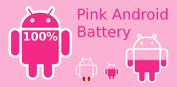 Pink Android Battery