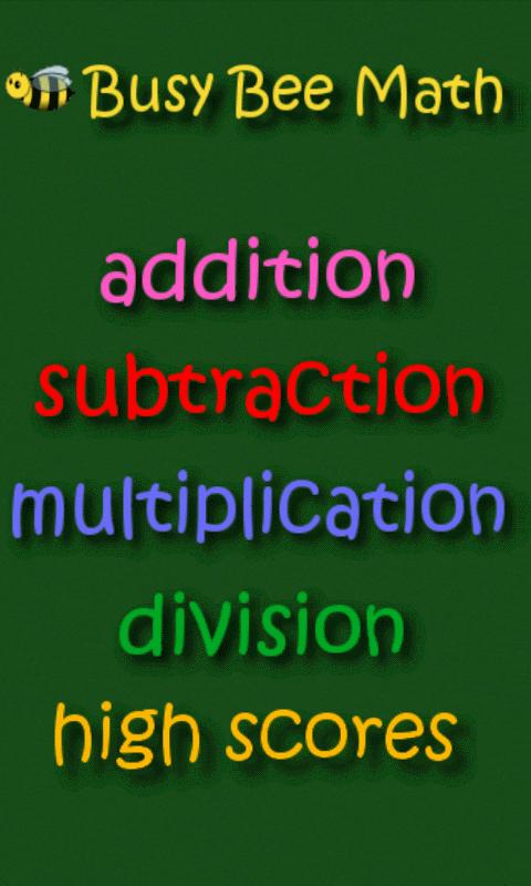 Busy Bee Math Screen 1